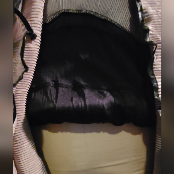 Vintage Euro Virginie Paris France Accordian Micro Pleats Floral Dress NWT - Picture 13 of 15